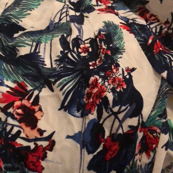 Floral jungle print philosophy loose baggy pants - Picture 2 of 2